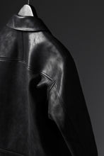 画像をギャラリービューアに読み込む, ierib EX-Collared Zip Jacket / Horse Nubuck Leather (BLACK)