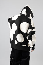 画像をギャラリービューアに読み込む, A.F ARTEFACT POLKA PATTERN SWEAT HOODIE (BLACK)