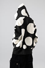 画像をギャラリービューアに読み込む, A.F ARTEFACT POLKA PATTERN SWEAT HOODIE (BLACK)