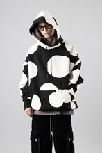 画像をギャラリービューアに読み込む, A.F ARTEFACT POLKA PATTERN SWEAT HOODIE (BLACK)
