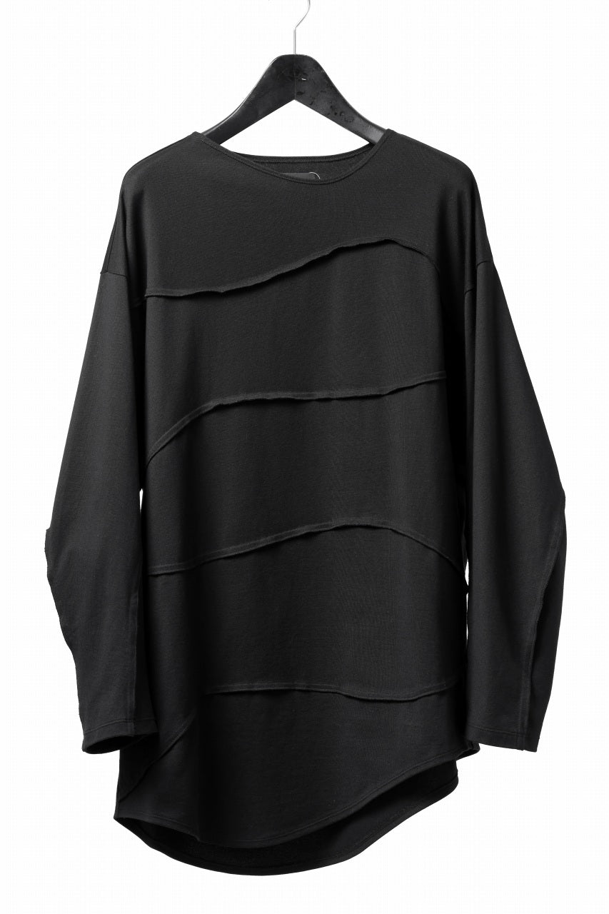 画像をギャラリービューアに読み込む, D-VEC STREAM LINE L/S TOP / SMOOTH COTTON JERSEY (NIGHT SEA BLACK)