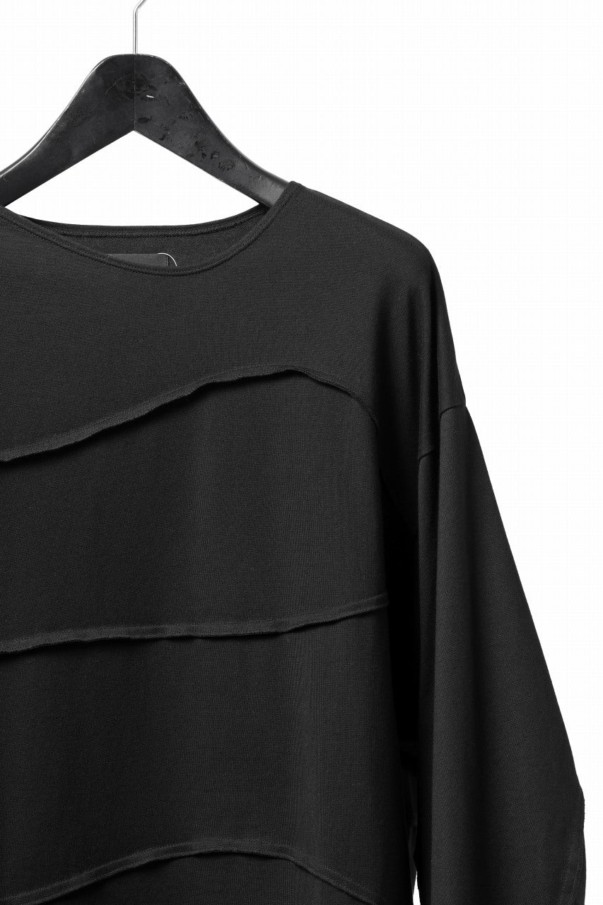 画像をギャラリービューアに読み込む, D-VEC STREAM LINE L/S TOP / SMOOTH COTTON JERSEY (NIGHT SEA BLACK)