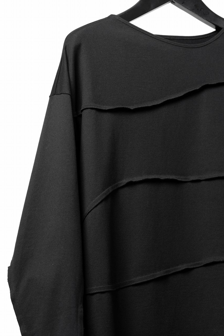 画像をギャラリービューアに読み込む, D-VEC STREAM LINE L/S TOP / SMOOTH COTTON JERSEY (NIGHT SEA BLACK)