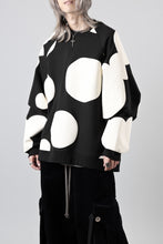 画像をギャラリービューアに読み込む, A.F ARTEFACT POLKA PATTERN SWEAT RAGLAN TOPS (BLACK)