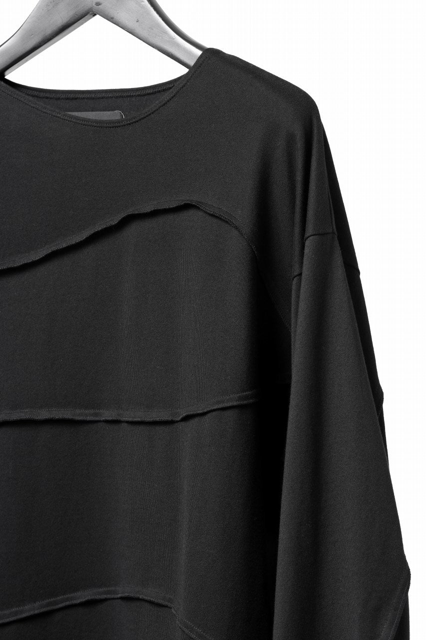 画像をギャラリービューアに読み込む, D-VEC STREAM LINE L/S TOP / SMOOTH COTTON JERSEY (NIGHT SEA BLACK)
