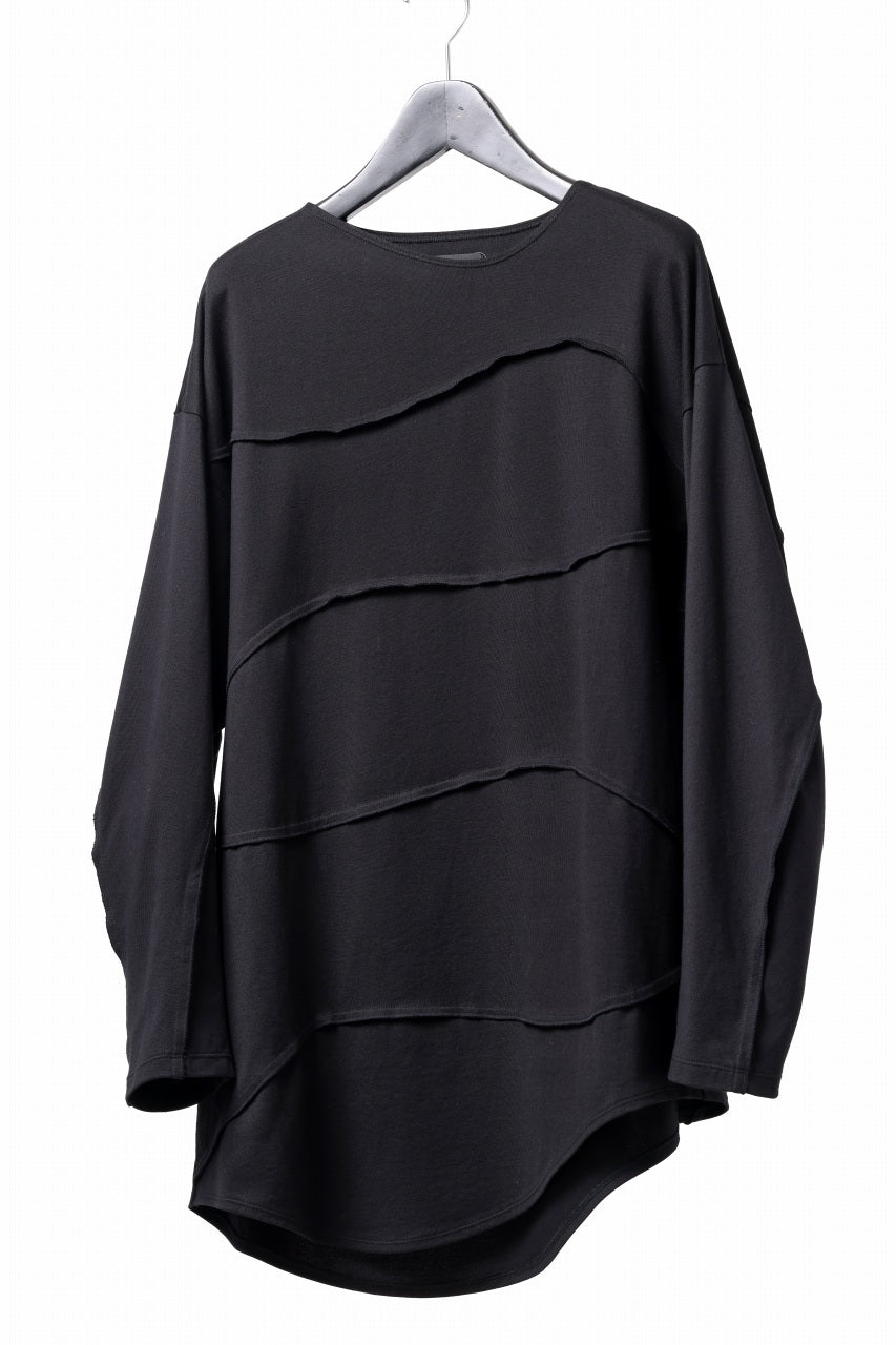画像をギャラリービューアに読み込む, D-VEC STREAM LINE L/S TOP / SMOOTH COTTON JERSEY (NIGHT SEA BLACK)