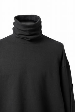 画像をギャラリービューアに読み込む, D-VEC HIGH NECK L/S SWEAT SHIRT / BRUSHED BACK TERRY (NIGHT SEA BLACK)