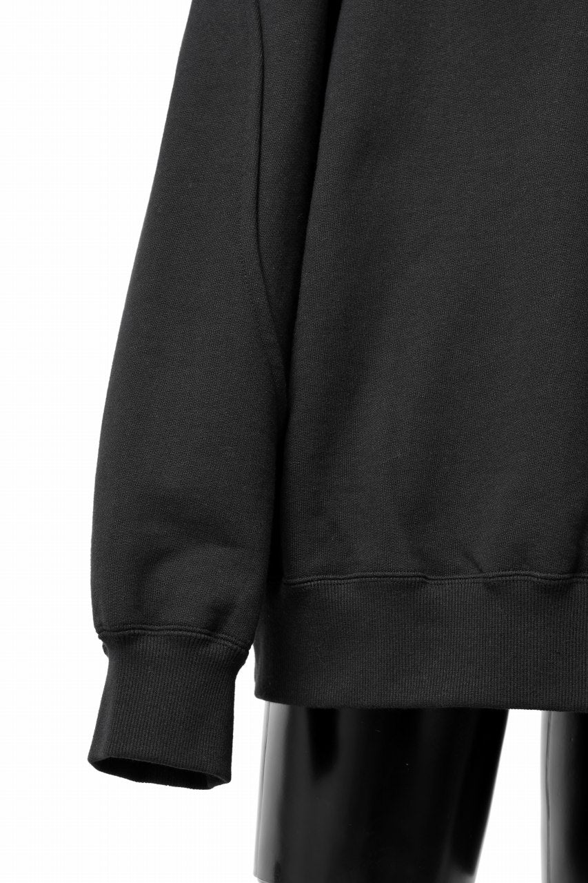 画像をギャラリービューアに読み込む, D-VEC HIGH NECK L/S SWEAT SHIRT / BRUSHED BACK TERRY (NIGHT SEA BLACK)
