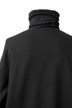 画像をギャラリービューアに読み込む, D-VEC HIGH NECK L/S SWEAT SHIRT / BRUSHED BACK TERRY (NIGHT SEA BLACK)