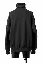 画像をギャラリービューアに読み込む, D-VEC HIGH NECK L/S SWEAT SHIRT / BRUSHED BACK TERRY (NIGHT SEA BLACK)