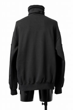 画像をギャラリービューアに読み込む, D-VEC HIGH NECK L/S SWEAT SHIRT / BRUSHED BACK TERRY (NIGHT SEA BLACK)