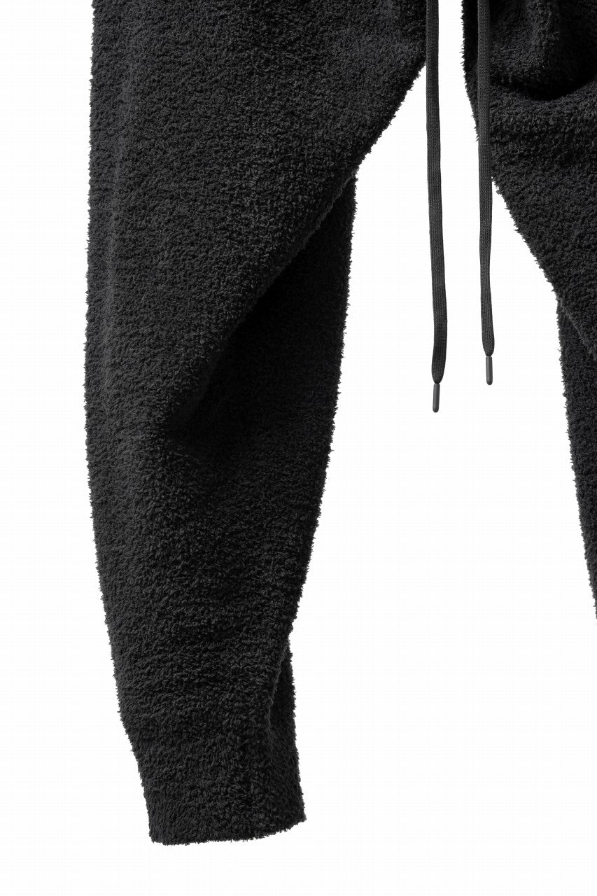 画像をギャラリービューアに読み込む, mastermind WORLD EASY JODHPURS PANTS / SOFTY BOA FLEECE (BLACK x CHARCOAL)