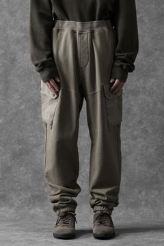 画像をギャラリービューアに読み込む, Ten c MULTI POCKET SNAP SWEAT PANTS / GARMENT DYED (ASH GRAY)