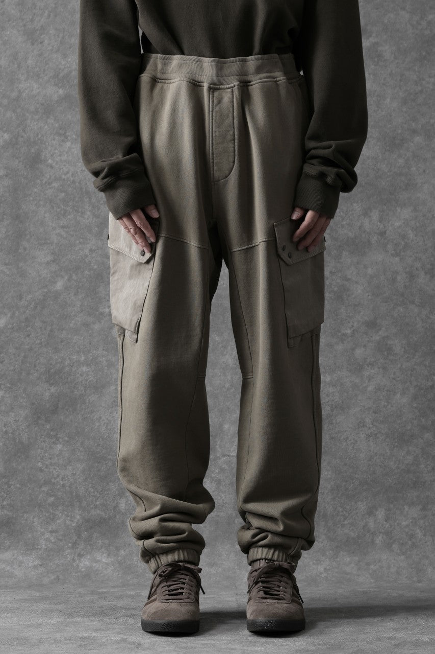 Load image into Gallery viewer, Ten c MULTI POCKET SNAP SWEAT PANTS / GARMENT DYED (ASH GRAY)