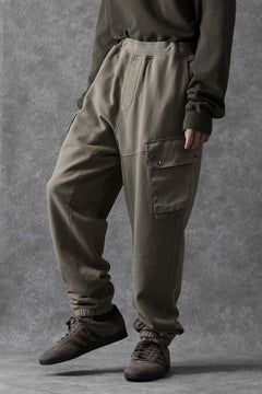 画像をギャラリービューアに読み込む, Ten c MULTI POCKET SNAP SWEAT PANTS / GARMENT DYED (ASH GRAY)