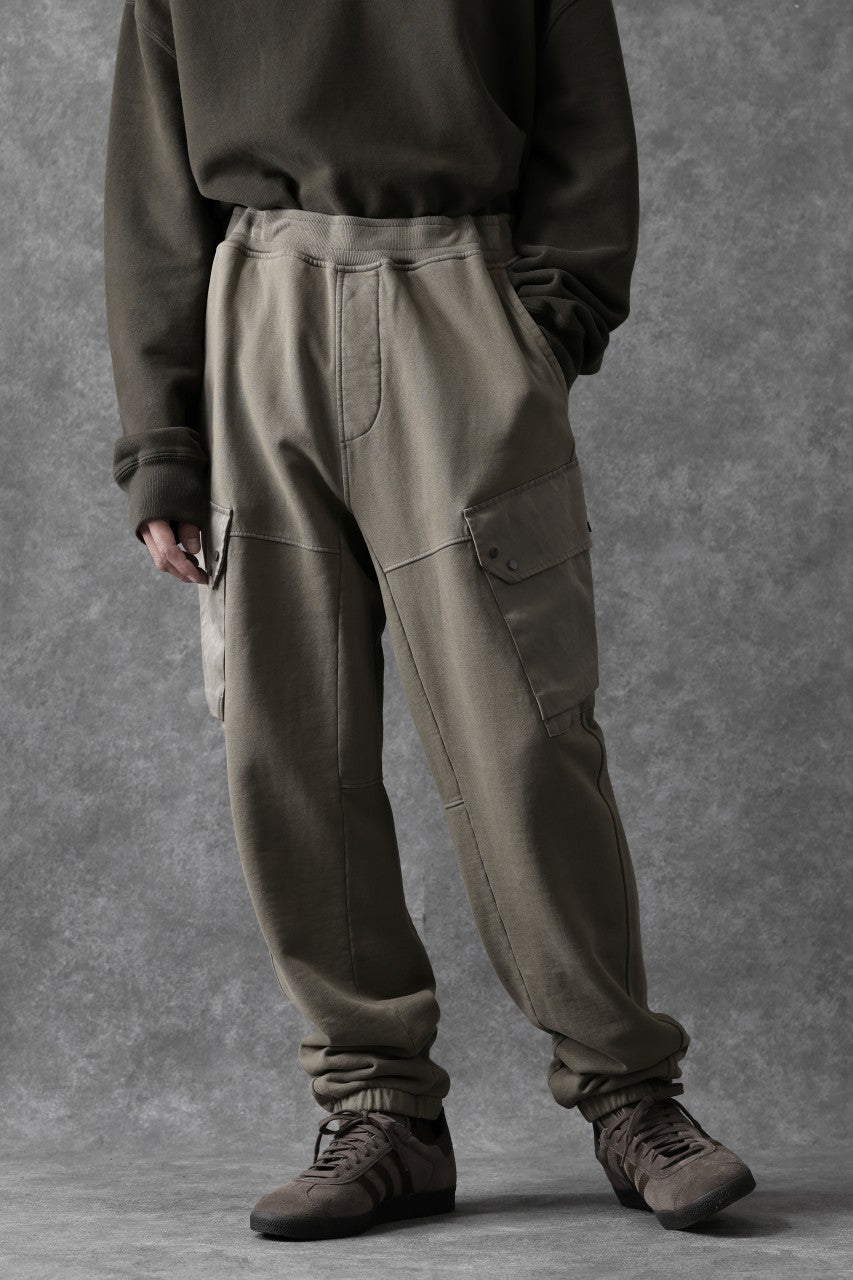 Load image into Gallery viewer, Ten c MULTI POCKET SNAP SWEAT PANTS / GARMENT DYED (ASH GRAY)