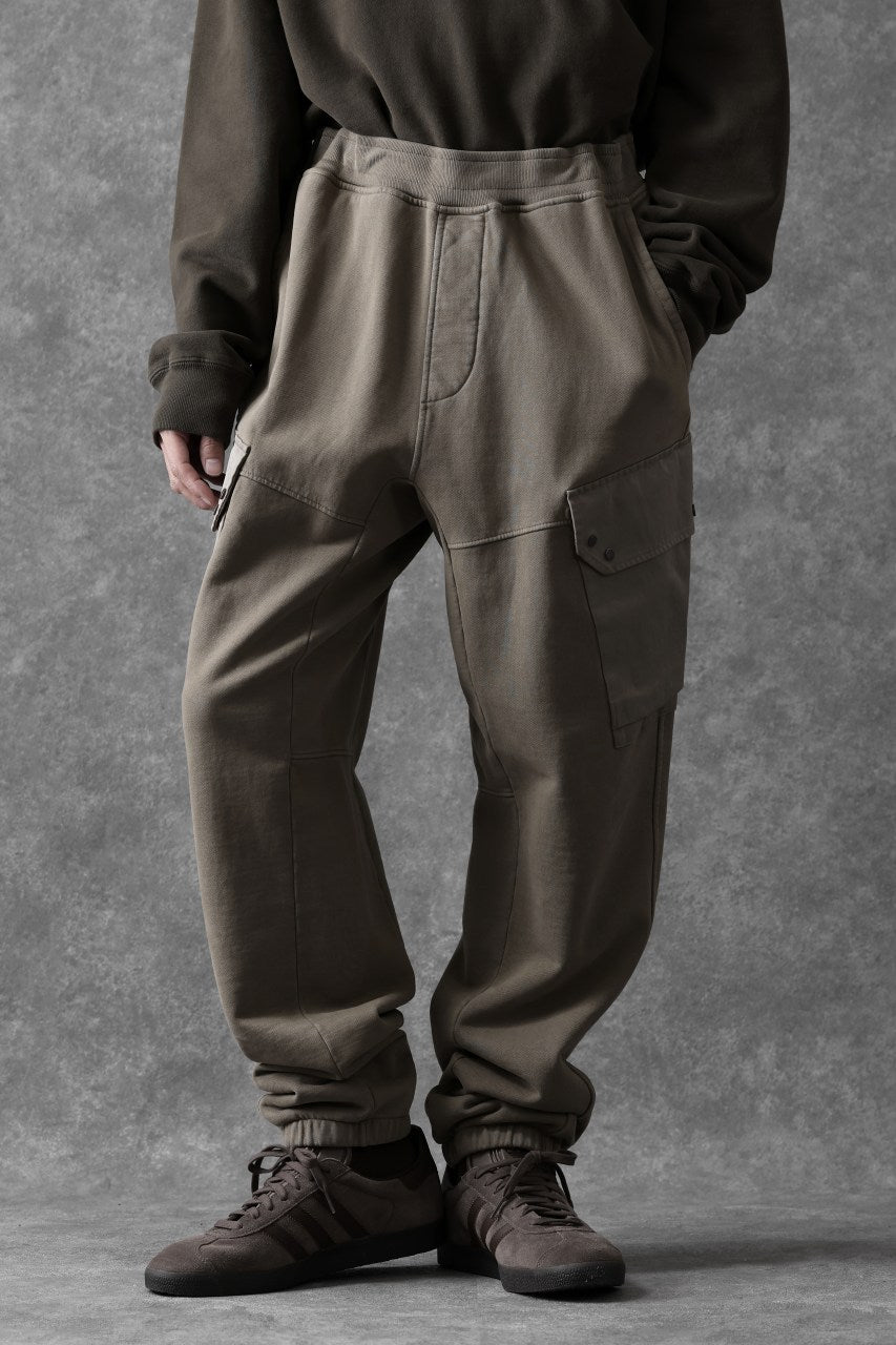 Load image into Gallery viewer, Ten c MULTI POCKET SNAP SWEAT PANTS / GARMENT DYED (ASH GRAY)