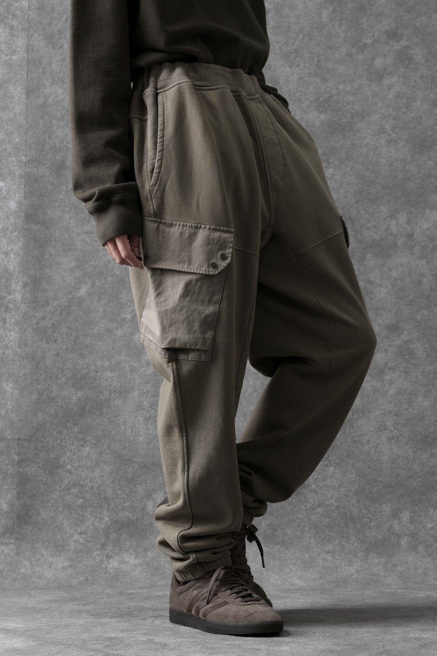 Load image into Gallery viewer, Ten c MULTI POCKET SNAP SWEAT PANTS / GARMENT DYED (ASH GRAY)