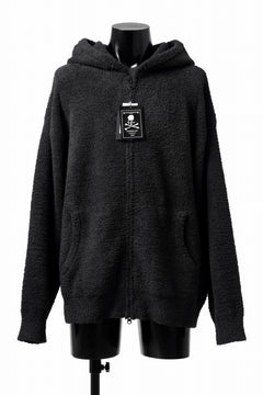 画像をギャラリービューアに読み込む, mastermind WORLD ZIP HOODIE PARKA / SOFTY BOA FLEECE (BLACK x CHARCOAL)