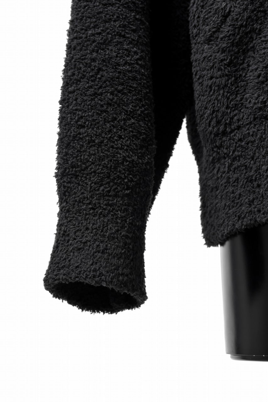 Load image into Gallery viewer, mastermind WORLD ZIP HOODIE PARKA / SOFTY BOA FLEECE (BLACK x WHITE)