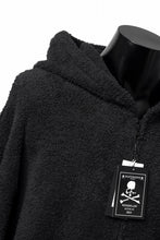 画像をギャラリービューアに読み込む, mastermind WORLD ZIP HOODIE PARKA / SOFTY BOA FLEECE (BLACK x CHARCOAL)