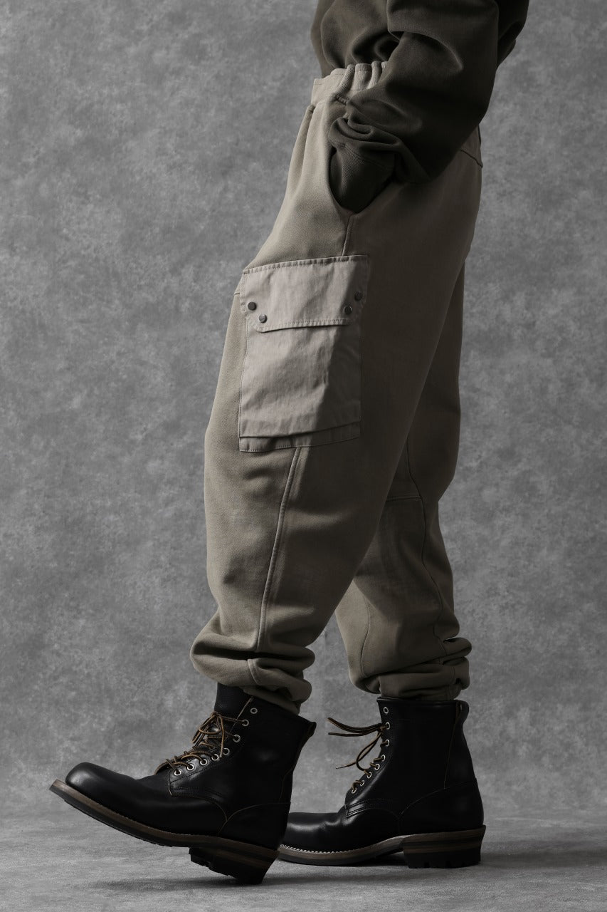 Load image into Gallery viewer, Ten c MULTI POCKET SNAP SWEAT PANTS / GARMENT DYED (ASH GRAY)
