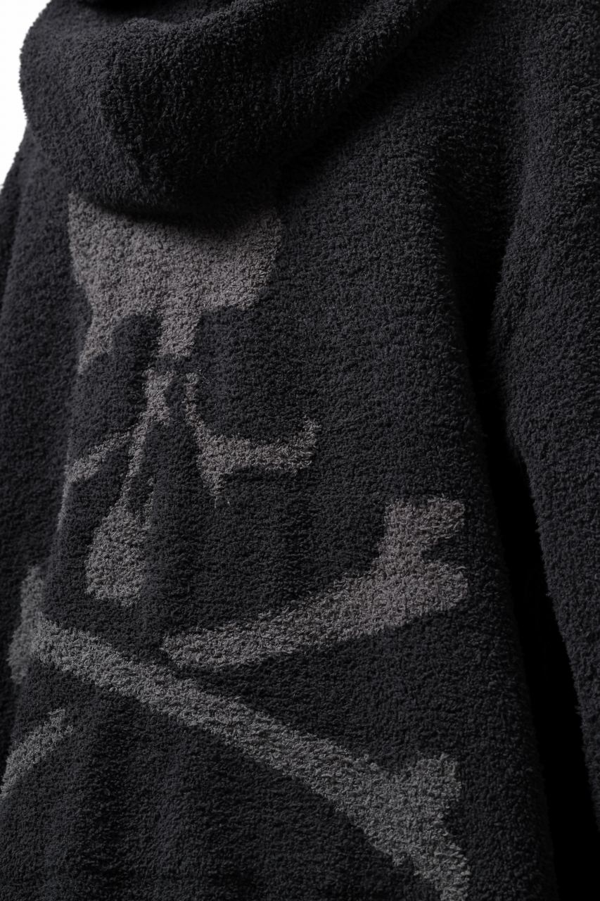 画像をギャラリービューアに読み込む, mastermind WORLD ZIP HOODIE PARKA / SOFTY BOA FLEECE (BLACK x CHARCOAL)