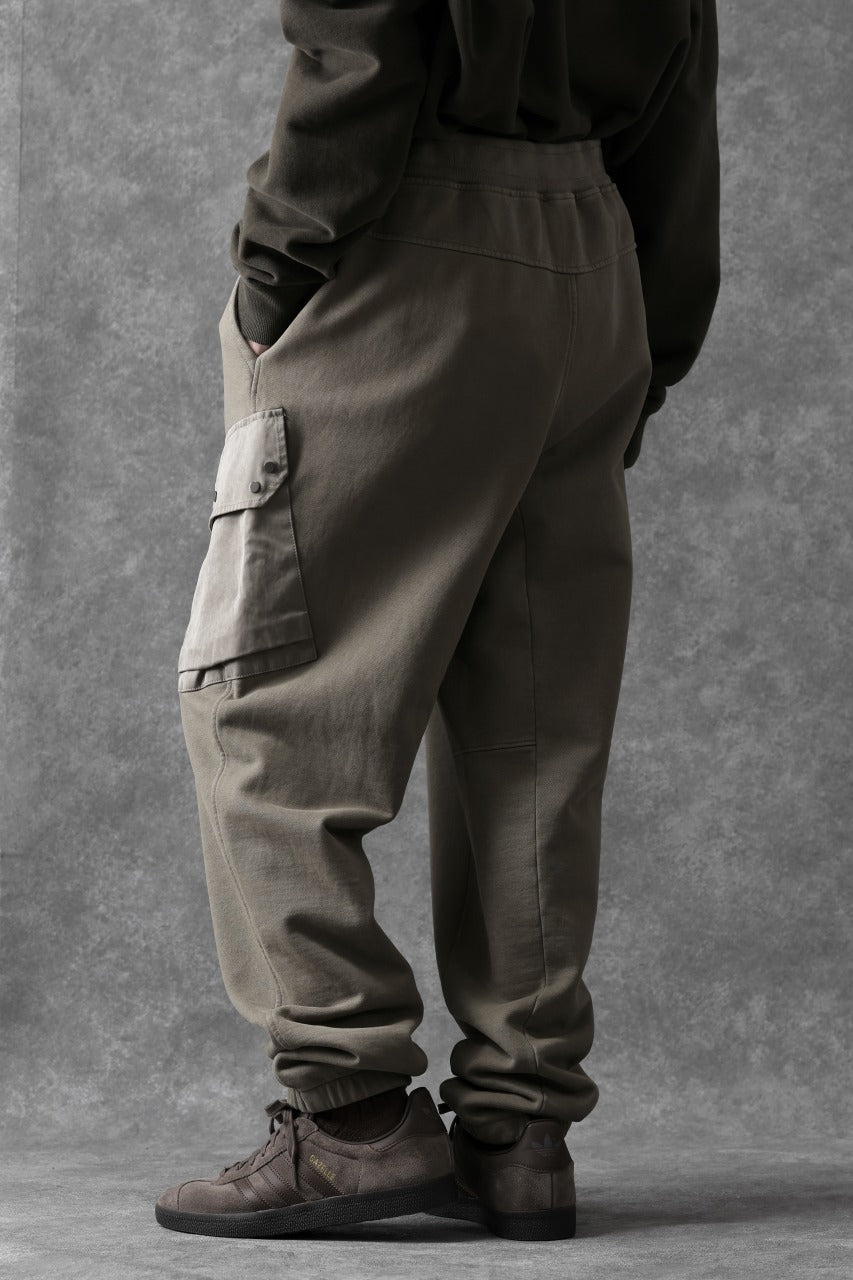 Load image into Gallery viewer, Ten c MULTI POCKET SNAP SWEAT PANTS / GARMENT DYED (ASH GRAY)