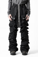 画像をギャラリービューアに読み込む, A.F ARTEFACT MONSTER TUCK VOLUME BAGGY PANTS / LUXE-TWILL (BLACK)