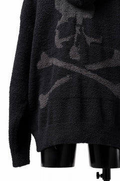 画像をギャラリービューアに読み込む, mastermind WORLD ZIP HOODIE PARKA / SOFTY BOA FLEECE (BLACK x CHARCOAL)