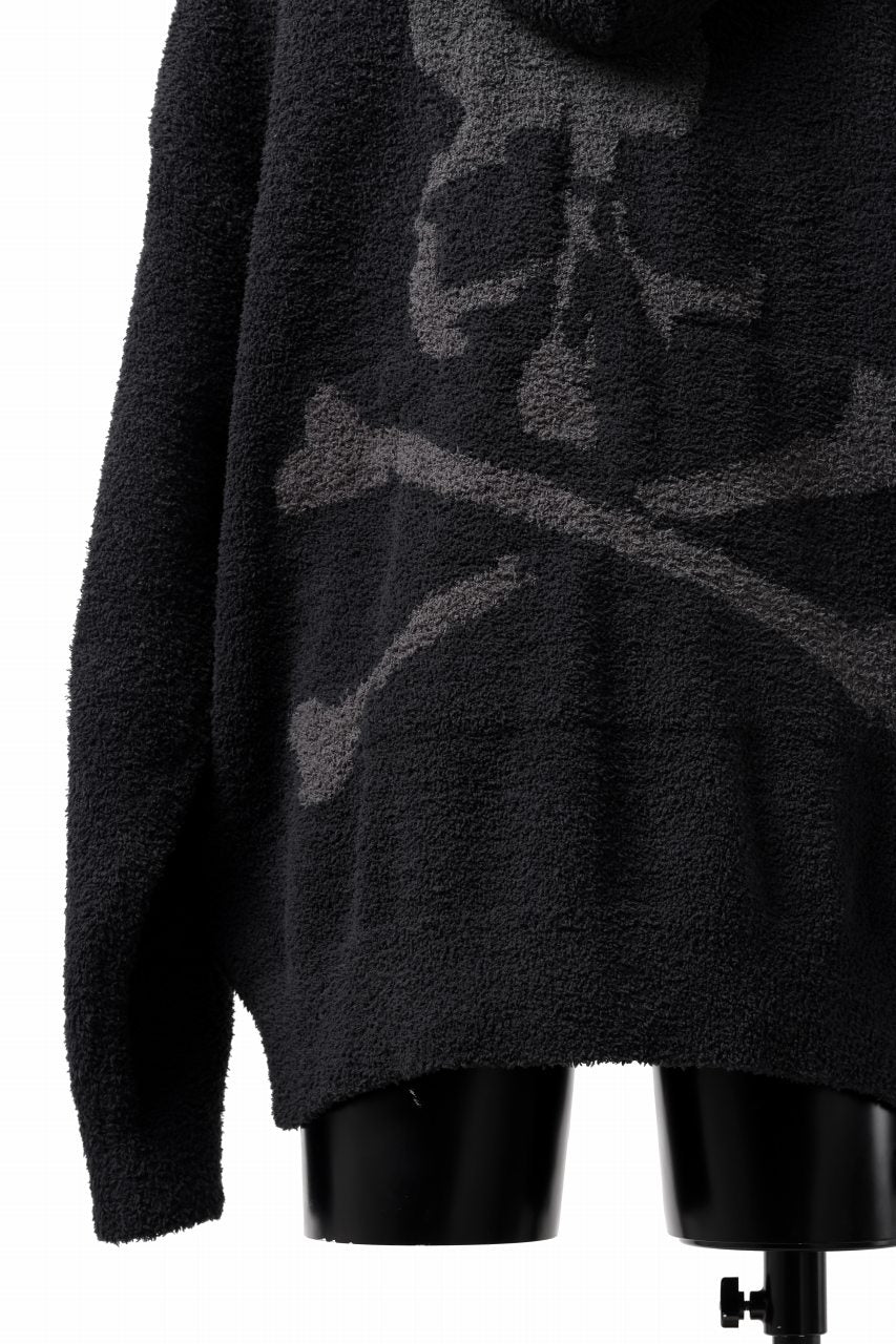 画像をギャラリービューアに読み込む, mastermind WORLD ZIP HOODIE PARKA / SOFTY BOA FLEECE (BLACK x CHARCOAL)