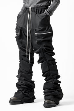 画像をギャラリービューアに読み込む, A.F ARTEFACT MONSTER TUCK VOLUME BAGGY PANTS / LUXE-TWILL (BLACK)