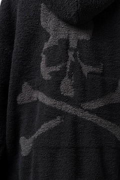 画像をギャラリービューアに読み込む, mastermind WORLD ZIP HOODIE PARKA / SOFTY BOA FLEECE (BLACK x CHARCOAL)