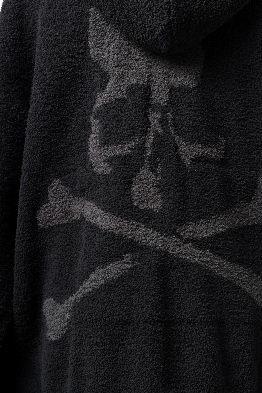 画像をギャラリービューアに読み込む, mastermind WORLD ZIP HOODIE PARKA / SOFTY BOA FLEECE (BLACK x CHARCOAL)