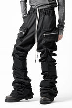 画像をギャラリービューアに読み込む, A.F ARTEFACT MONSTER TUCK VOLUME BAGGY PANTS / LUXE-TWILL (BLACK)