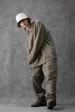 Load image into Gallery viewer, Ten c MULTI POCKET SNAP SWEAT PANTS / GARMENT DYED (ASH GRAY)