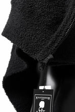 画像をギャラリービューアに読み込む, mastermind WORLD ZIP HOODIE PARKA / SOFTY BOA FLEECE (BLACK x CHARCOAL)