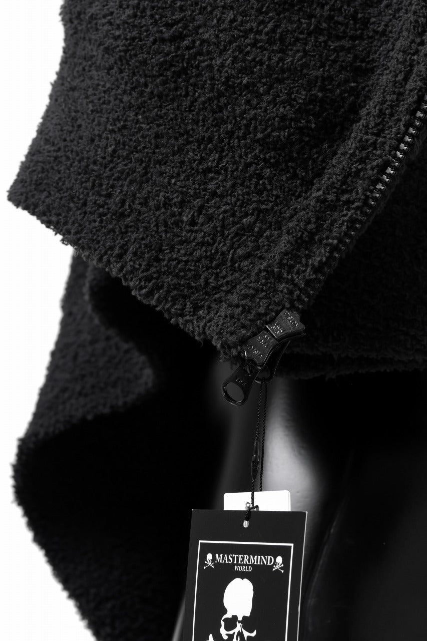 画像をギャラリービューアに読み込む, mastermind WORLD ZIP HOODIE PARKA / SOFTY BOA FLEECE (BLACK x CHARCOAL)