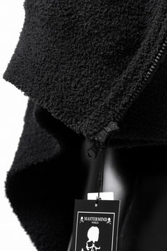Load image into Gallery viewer, mastermind WORLD ZIP HOODIE PARKA / SOFTY BOA FLEECE (BLACK x WHITE)