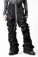 画像をギャラリービューアに読み込む, A.F ARTEFACT MONSTER TUCK VOLUME BAGGY PANTS / LUXE-TWILL (BLACK)