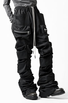 画像をギャラリービューアに読み込む, A.F ARTEFACT MONSTER TUCK VOLUME BAGGY PANTS / LUXE-TWILL (BLACK)