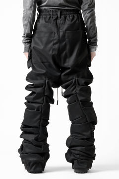 画像をギャラリービューアに読み込む, A.F ARTEFACT MONSTER TUCK VOLUME BAGGY PANTS / LUXE-TWILL (BLACK)