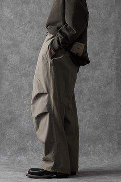 画像をギャラリービューアに読み込む, Ten c WIDE TROUSERS / GARMENT DYED (ASH GRAY)