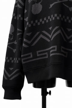 画像をギャラリービューアに読み込む, mastermind WORLD JACQUARD KNIT SWEATER / BOXY FIT (BLACK BASE)