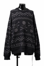 画像をギャラリービューアに読み込む, mastermind WORLD JACQUARD KNIT SWEATER / BOXY FIT (BLACK BASE)