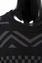 画像をギャラリービューアに読み込む, mastermind WORLD JACQUARD KNIT SWEATER / BOXY FIT (BLACK BASE)