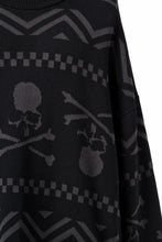 画像をギャラリービューアに読み込む, mastermind WORLD JACQUARD KNIT SWEATER / BOXY FIT (BLACK BASE)