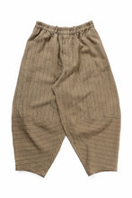 画像をギャラリービューアに読み込む, YUTA MATSUOKA circle pants / silk linen dobby stripe (camel)
