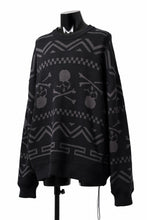 画像をギャラリービューアに読み込む, mastermind WORLD JACQUARD KNIT SWEATER / BOXY FIT (BLACK BASE)