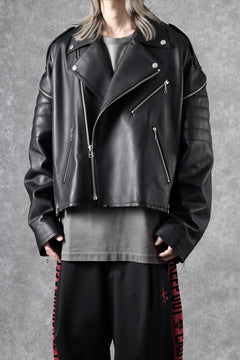 画像をギャラリービューアに読み込む, FACETASM×AVIREX ZIP DOUBLE RIDERS JACKET (BLACK)